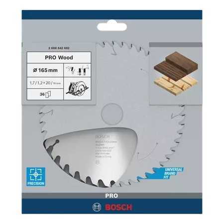 Lama circolare widia     bosch - 165x20-d.36 - op. wood