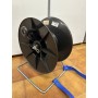 Avvolgitore x fetuccia/filo - recinti mucche - c/supporto metallico