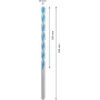 Punta multiconstruction bosch - d. 10x 200/250 - cyl-9