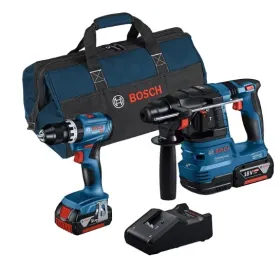 Kit bosch gsb18v-45+gbh18v-22 - con borsone - caricatore + 2 batt.4ah