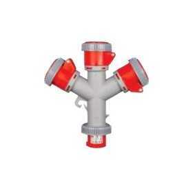 Moltiplicatore cee industriale - vb-1467 - 3p+n+t 32a 400v ip67