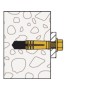 Tassello  po           fischer - m 12x40 - ottone