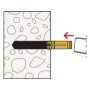 Tassello  po           fischer - m  8x30 - ottone