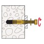 Tassello  po           fischer - m  8x30 - ottone