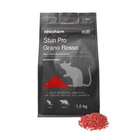 Esca rodenticida grano rosso - newpharm - busta 1,5kg