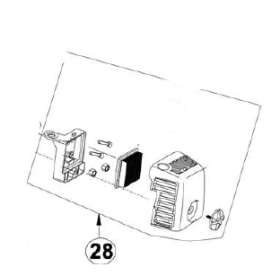Filtro aria cpl mot.     docma - 418883 - per motore (solo 508)