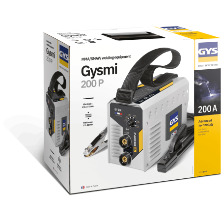 Saldatrice a elettrodo gys - gysmi 200 p - c/kit mma e valigetta