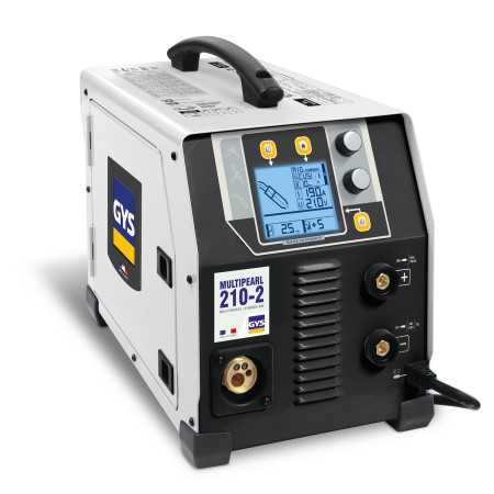 Saldatrice a filo gys - multipearl 210-2 - c/kit mma e mig