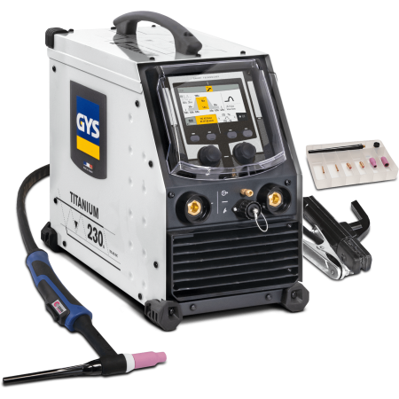 Saldatrice a tig ac/dc gys - titanium 230 - c/kit tig