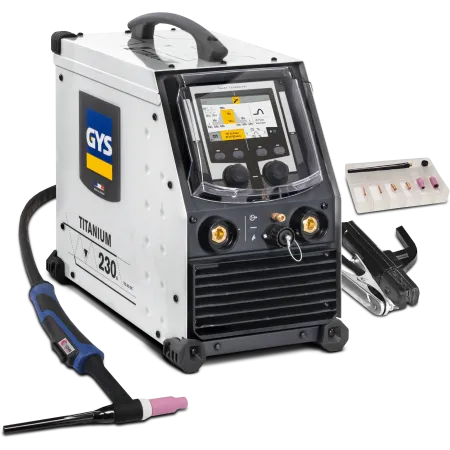 Saldatrice a tig ac/dc gys - titanium 230 - c/kit tig