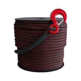 Fune tessile ultra resistente - mm.10- 50 metri - allungamento ridotto-c/gancio