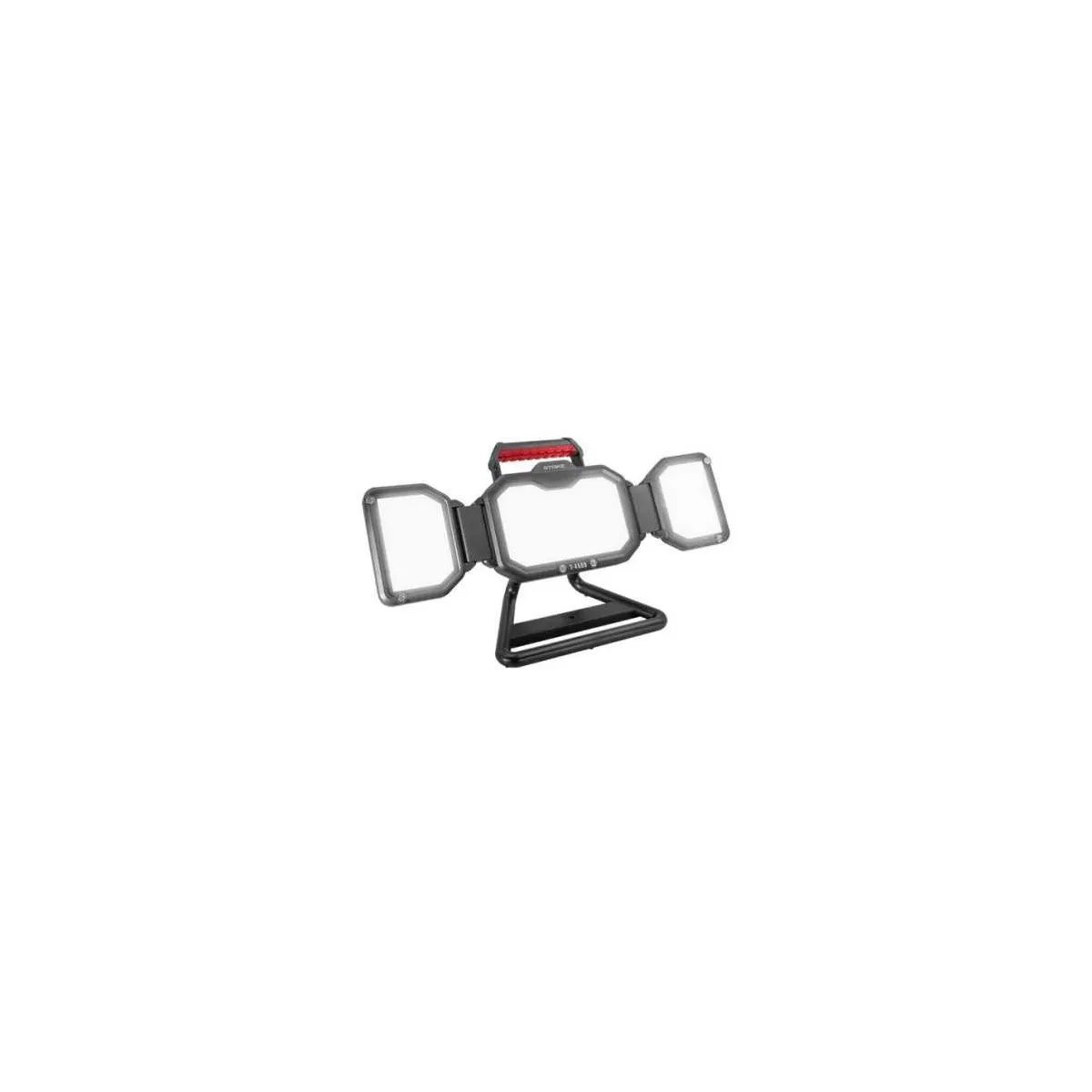 Proiettore LED Ricaricabile 50W 5000lm Con Supporto, 3 Intensità E Powerbank, Autonomia 10h