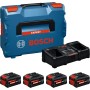 Starter set 4 bat.bosch expert - 4 bat.mix (2+2) - 2x5,5 + 2x8ah + caricatore