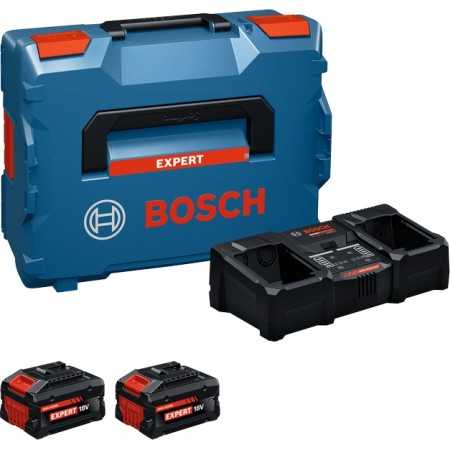 Starter set 8 ah  bosch expert - 2 batterie+box - + caricatore doppio