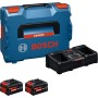 Starter set 8 ah  bosch expert - 2 batterie+box - + caricatore doppio