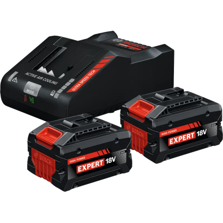 Starter set 8 ah  bosch expert - 2 batterie 8ah - con caricatore