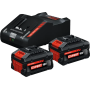 Starter set 8 ah  bosch expert - 2 batterie 8ah - con caricatore