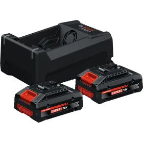 Starter set 4ah bosch expert - 2 batterie 4ah - con caricatore