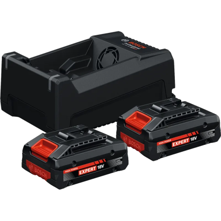Starter set  4ah  bosch expert - 2 batterie 4ah - con caricatore