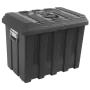 Baule cantiere plano da 60 - 1hdp 60 nero - cm.60