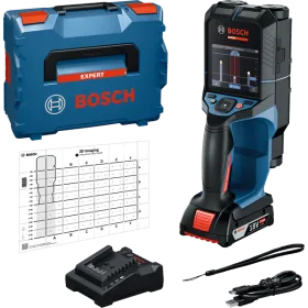 Rilevatore metal bosch expert - d-tect18v200-17c - c/batteria 2 ah+ caricatore