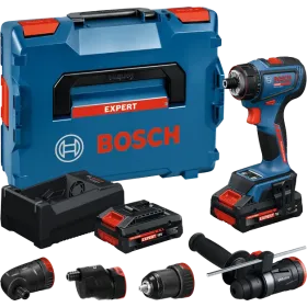 Trapano avvitat. bosch expert - exsr18v-90fc acc - c/2x4ah + 4 mandrini