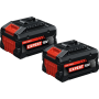 Batterie set 2 pz.bosch expert - exba 18v-80 n°2 - 2 batterie  8ah