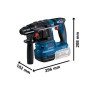 Kit bosch gws+gbh c/batterie - caricat.+3 batt. - da 5ah