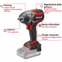 Avvitatore impulsi 1/2 einhell - tp-cw 18/750-c - linea pro naked senza batterie