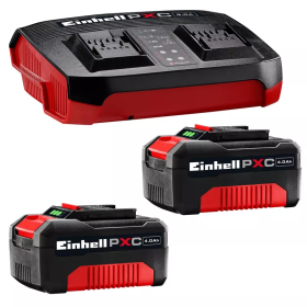 Batterie kit start pro einhell - 2 da 4ah +caric. - linea pro c/caricabatt. doppio