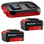Batterie kit start pro einhell - 2 da 4ah +caric. - linea pro c/caricabatt. doppio