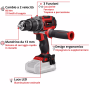 Trapano avvitatore einhell pro - tp-cd 18/60 li i - linea pro senza batterie