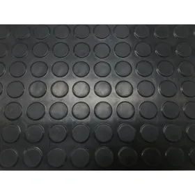 Lastra gomma bollo nero - h 1200 spess.3mm -
