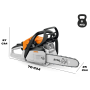 Motosega Stihl MS 162 Barra 35 cm | Ideale per Taglio Legna