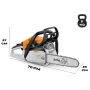Motosega stihl ms 162 - barra - 35 cm - hobbystica / taglio legna