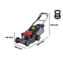 Rasaerba Honda HRH 536 HX 53 cm trazionato professionale
