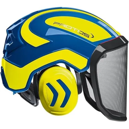 Caschetto pfanner protos - forest - blu/giallo