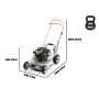 Grin HM53A Standard: Il Rasaerba Professionale 53cm per Prati fino a 3000mq