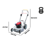 Rasaerba Grin BM53A-82V a Batteria Trazionato 53 cm