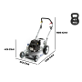 Rasaerba grin pm53a kw   53 cm - motore kawasaki - trazionato