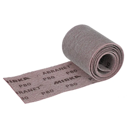 Tela abrasiva abranet mirka - 115x2.5 gr.80 - minirotolo