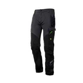 Pantalone nice stretch - tg.m - grigio/nero