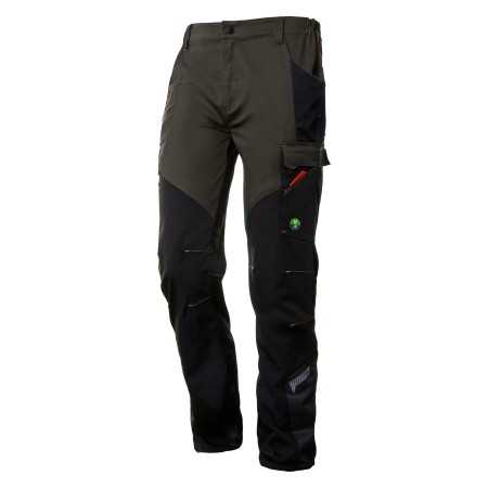 Pantalone nice stretch - tg.xl - verde/nero