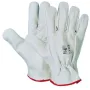 Guanti fiore bianco - tg.l/10 - bordato