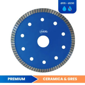 Disco per ceramica sottile pro - d.115 f.22.2 blu - diamantato
