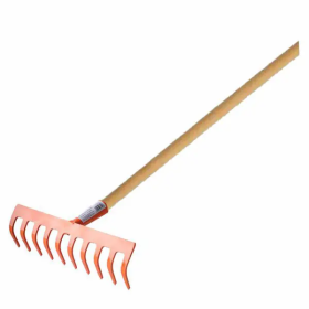 Rastrello acciaio classic - 8 denti - manicato