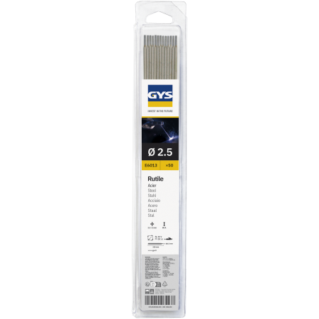 Elettrodi rutili gys - diam. 2.5  pz.50 -