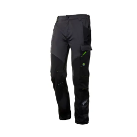 Pantalone nice stretch - tg.s - grigio/nero