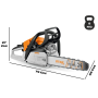 Motosega Stihl MS 182 16" 3/8" | Barra 40 cm con Omaggio