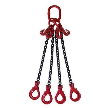 Pendente catena 4 bracci - mm. 8-mt.4-t4.2 - con ganci accorciatori